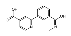 2-[3-(methylcarbamoyl)phenyl]pyridine-4-carboxylic acid结构式