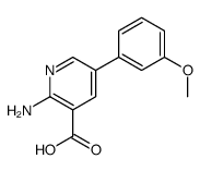 2-amino-5-(3-methoxyphenyl)pyridine-3-carboxylic acid结构式