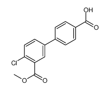 4-氯-3-(甲氧基羰基)-[1,1-联苯]-4-羧酸结构式