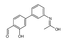 N-[3-(4-formyl-3-hydroxyphenyl)phenyl]acetamide结构式
