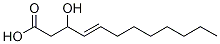 trans-3-Hydroxydodec-4-enoic acid structure