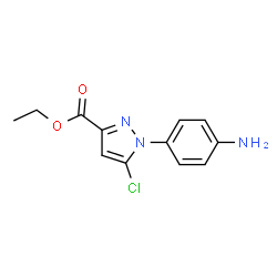 ETHYL1-(4-AMINOPHENYL)-5-CHLORO-1H-PYRAZOLE-3-CARBOXYLATE structure