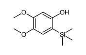 4,5-dimethoxy-2-trimethylsilylphenol Structure