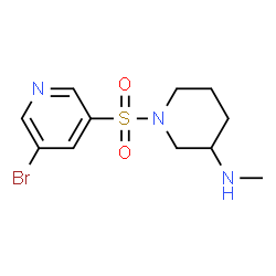 1-(5-bromopyridin-3-ylsulfonyl)-N-Methylpiperidin-3-amine Structure