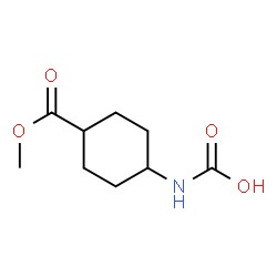 Cyclohexanecarboxylic acid, 4-(carboxyamino)-, 1-methyl ester, trans- (9CI)结构式