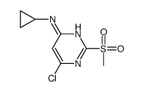 6-氯-N-环丙基-2-(甲磺酰基)-4-嘧啶胺结构式