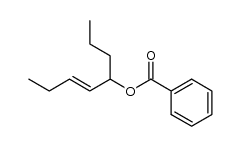 (E)-1-propyl-2-pentenyl benzoate结构式