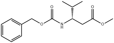 (S)-3-((((苄氧基)羰基)氨基)-4-甲基戊酸甲酯结构式