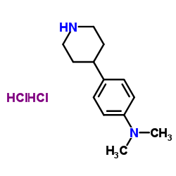 N,N-Dimethyl-4-(4-piperidinyl)aniline dihydrochloride Structure