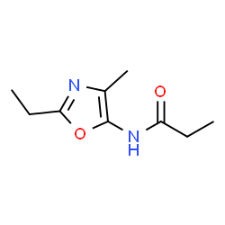 Propanamide,N-(2-ethyl-4-methyl-5-oxazolyl)- Structure