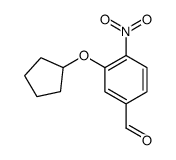 3-cyclopentyloxy-4-nitrobenzaldehyde结构式