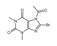 1H-Purine-2,6-dione,7-acetyl-8-bromo-3,7-dihydro-1,3-dimethyl- Structure