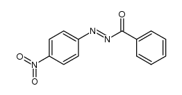 1-benzoyl-2-(p-nitrophenyl)diazene结构式