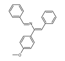 (1E,3Z)-1,4-diphenyl-3-(4-methoxyphenyl)-2-aza-1,3-butadiene结构式