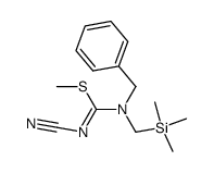 N-cyano-N'-benzyl-N'-trimethylsilylmethyl-S-methylisothiourea结构式