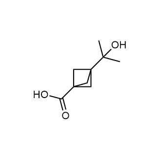 3-(2-Hydroxypropan-2-yl)bicyclo[1.1.1]Pentane-1-carboxylic acid Structure