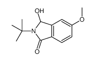 2-tert-butyl-3-hydroxy-5-methoxy-3H-isoindol-1-one structure