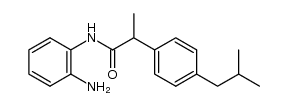 N-(2-aminophenyl)-2-(4-isobutylphenyl)propanamide结构式