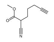 methyl 2-cyanohept-6-ynoate Structure