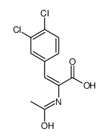 2-ACETYLAMINO-3-(3,4-DICHLOROPHENYL)ACRYLIC ACID结构式