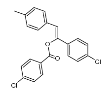 1-(4-chlorophenyl)-2-(p-tolyl)vinyl 4-chlorobenzoate结构式