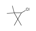 3-chloro-1,1,2,2-tetramethylcyclopropane结构式