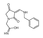 2-[(3E)-3-[(benzylamino)methylidene]-2,4-dioxopyrrolidin-1-yl]acetamide Structure