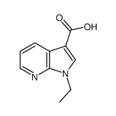 1-乙基-1H-吡咯并[2,3-B]吡啶-3-羧酸结构式