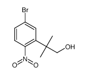 2-(5-bromo-2-nitrophenyl)-2-methylpropan-1-ol结构式
