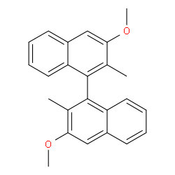 3,3'-Dimethoxy-2,2'-dimethyl-1,1'-binaphthalene结构式