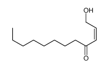 (E)-1-hydroxydodec-2-en-4-one结构式