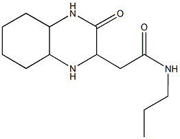 2-(3-氧代十氢喹喔啉-2-基)-正丙基乙酰胺结构式