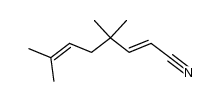 4,4,7-trimethyl-2,6-octadienonitrile Structure