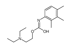 2-(diethylamino)ethyl N-(2,3,4-trimethylphenyl)carbamate结构式