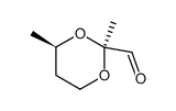 1,3-Dioxane-2-carboxaldehyde, 2,4-dimethyl-, (2S-cis)- (9CI) Structure