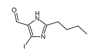 2-butyl-4-iodoimidazole-5-carboxaldehyde Structure