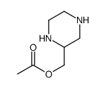 2-Piperazinemethanol,acetate(ester)(9CI) Structure