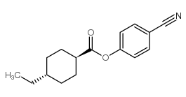 4-Cyanophenyl 4'-trans-ethylcyclohexylcarboxylate Structure