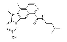 N-[2-(dimethylamino)ethyl]-9-hydroxy-5,6-dimethyl-6H-pyrido[4,3-b]carbazole-1-carboxamide Structure