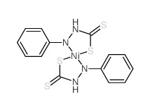 Nickel,bis(2-phenylhydrazinecarbodithioato-N2,S)- (9CI)结构式