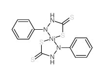 Nickel,bis(2-phenylhydrazinecarbodithioato-N2,S)- (9CI) Structure