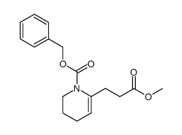 methyl 3-(1'-benzyloxycarbonyl-1',4',5',6'-tetrahydropyridine-2'-yl)-propanoate Structure