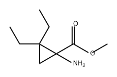 1-氨基-2,2-二乙基环丙烷甲酸甲酯结构式