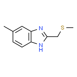 1H-Benzimidazole,5-methyl-2-[(methylthio)methyl]-(9CI) Structure