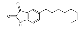 5-octyl-2,3-indoledione Structure