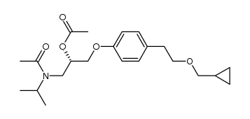 (S)-1-(4-(2-(cyclopropylmethoxy)ethyl)phenoxy)-3-(N-isopropylacetamido)propan-2-yl acetate Structure