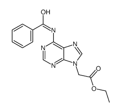 ethyl 2-(6-benzamidopurin-9-yl)acetate结构式