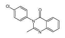 3-(p-chlorophenyl)-2-methyl-4(3h)-quinazolinon结构式