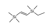 trans-1-Trimethylsilyl-2-dimethylethylsilylethylene Structure