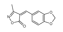 4-benzo[1,3]dioxol-5-ylmethylene-3-methyl-4H-isoxazol-5-one Structure